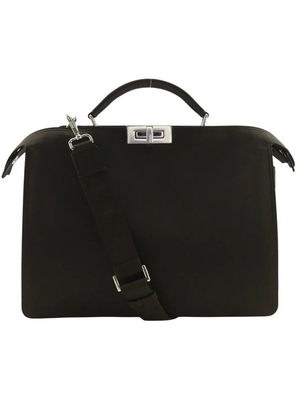 Fendi Peekaboo Ic You 2-Way Shoulder Nylon Brown Business